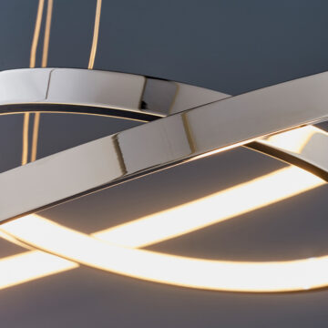Chrome Kline 2 Pendant Light