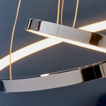 Chrome Kline 2 Pendant Light