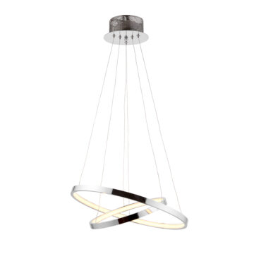 Chrome Kline 2 Pendant Light