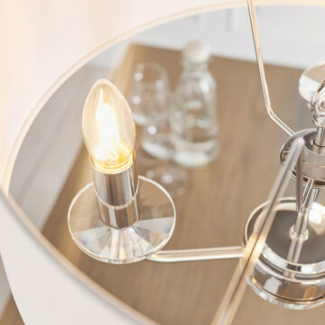 Silver Nixon 3 Pendant Light | Bright Nickel