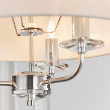 Silver Nixon 3 Pendant Light | Bright Nickel