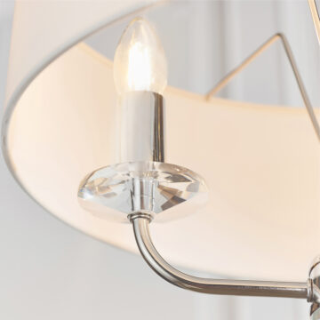 Silver Nixon 3 Pendant Light | Bright Nickel