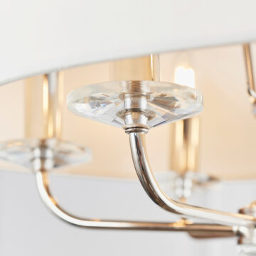 Silver Nixon 6 Pendant Light | Bright Nickel