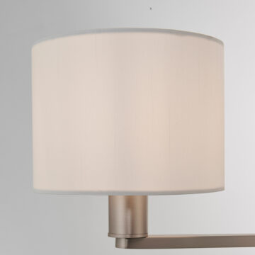 White Daley 3 Pendant | Matt Nickel 385-655mm
