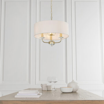 Nixon 3 Pendant Light | Brass