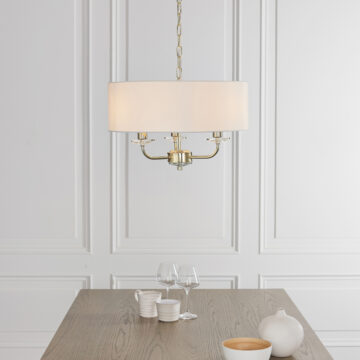 Nixon 3 Pendant Light | Brass