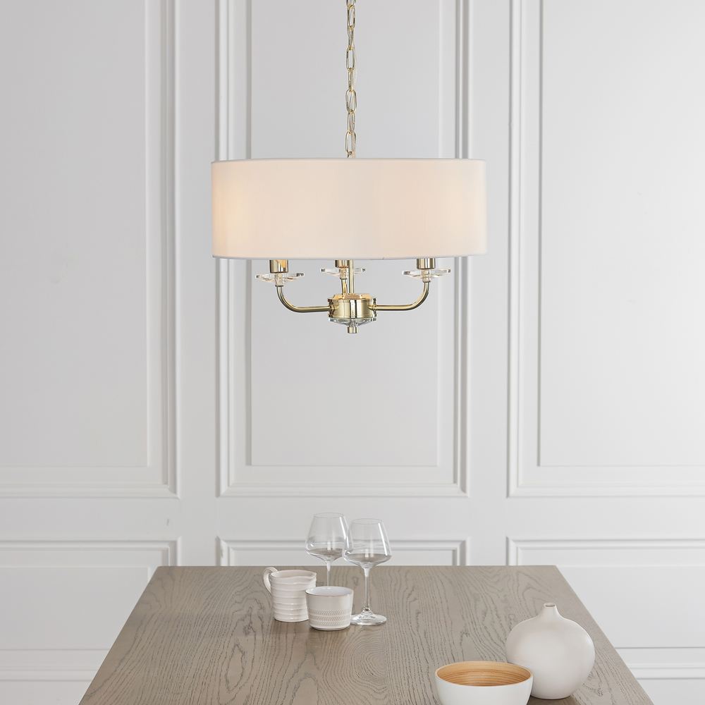 Nixon 3 Pendant Light | Brass