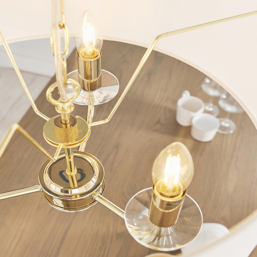 Nixon 3 Pendant Light | Brass
