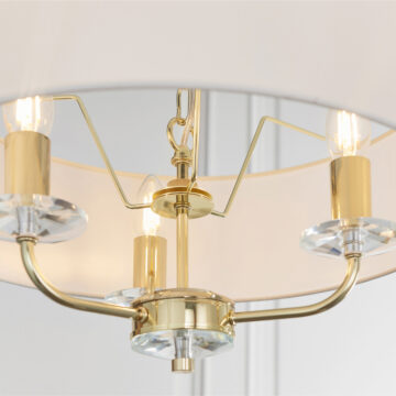 Nixon 3 Pendant Light | Brass