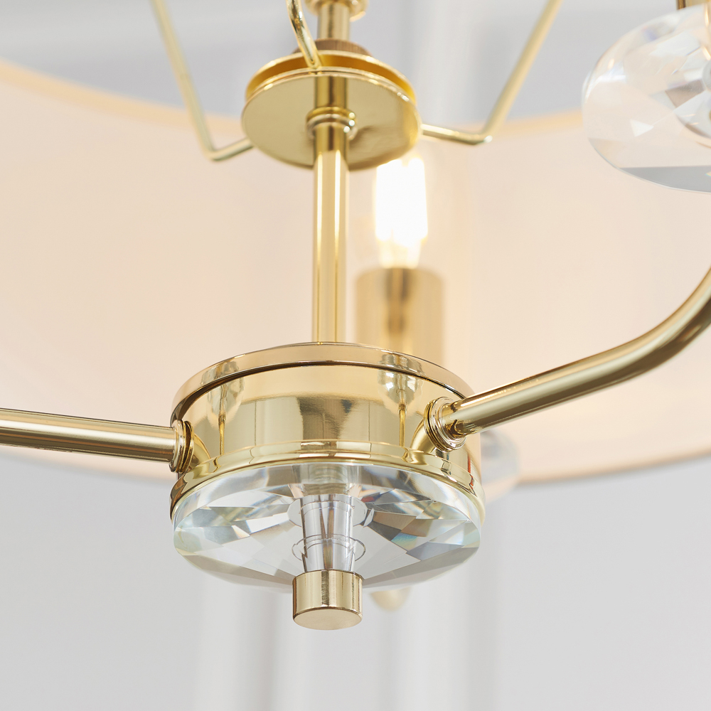 Nixon 3 Pendant Light | Brass