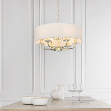 Nixon 6 Pendant Light | Brass