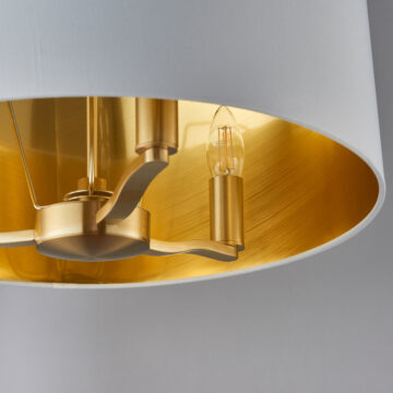 Harvey 1 Pendant Light | Brushed Gold