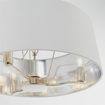 Silver Harvey 1 Pendant Light | Bright Nickel