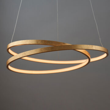 Gold Scribble Pendant Light