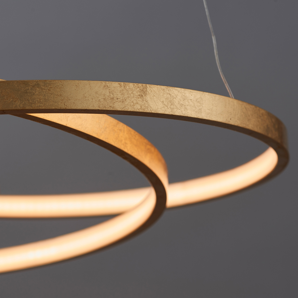 Gold Scribble Pendant Light