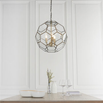 Miele 3 Pendant Light Antique Brass