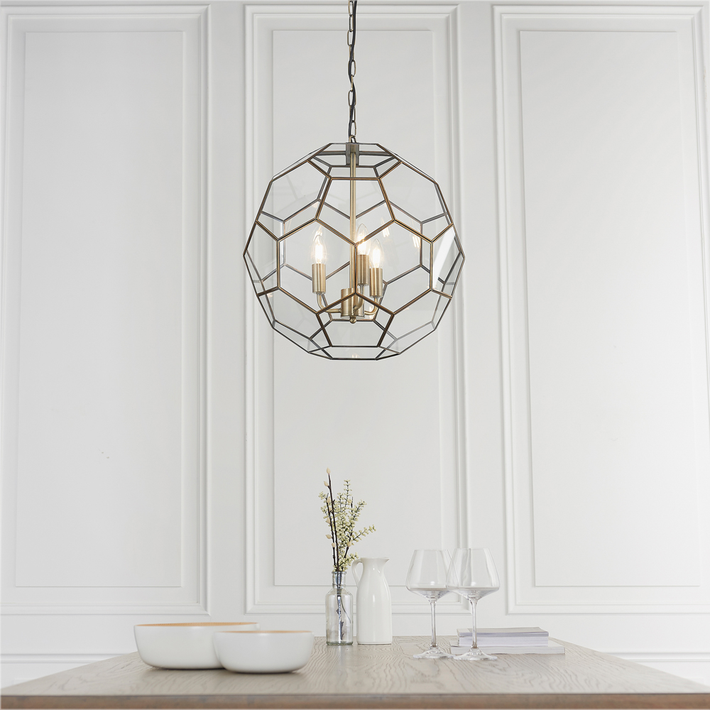 Miele 3 Pendant Light Antique Brass
