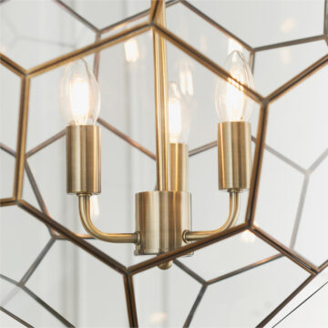 Miele 3 Pendant Light Antique Brass