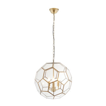 Miele 3 Pendant Light Antique Brass