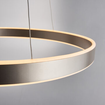 Silver Gen Pendant Light | Matt Nickel