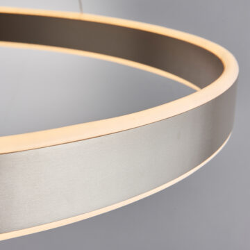 Silver Gen Pendant Light | Matt Nickel