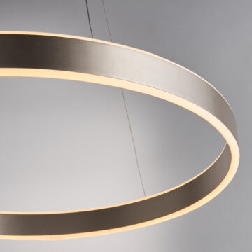 Silver Gen Pendant Light | Matt Nickel