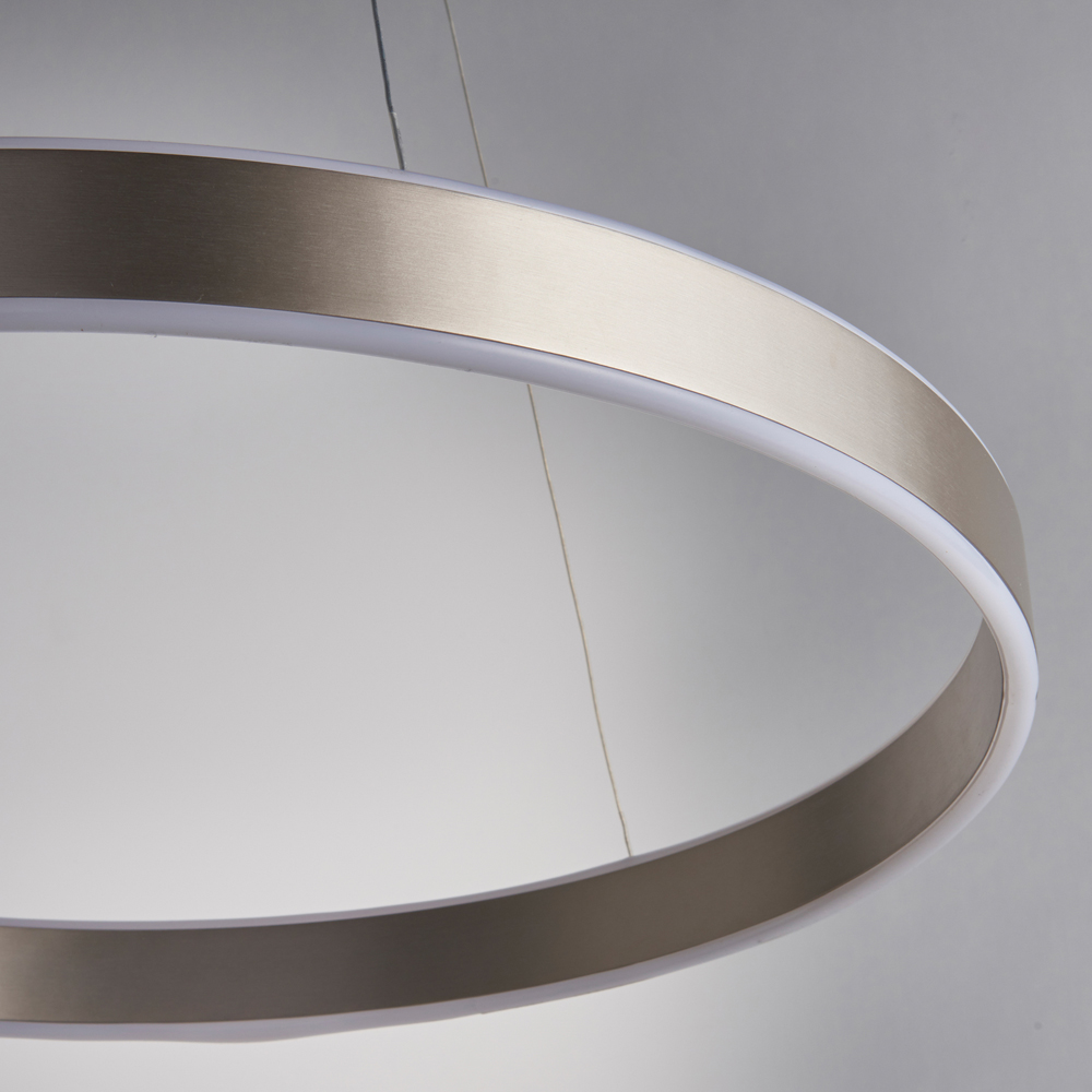 Silver Gen Pendant Light | Matt Nickel
