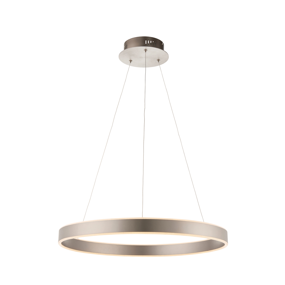 Silver Gen Pendant Light | Matt Nickel