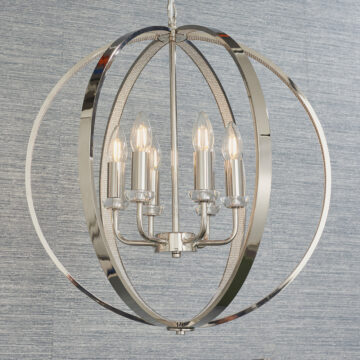 Silver Ritz 6 Pendant Light