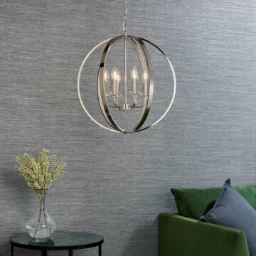 Silver Ritz 6 Pendant Light