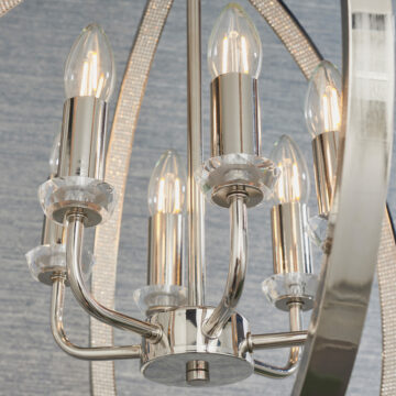 Silver Ritz 6 Pendant Light
