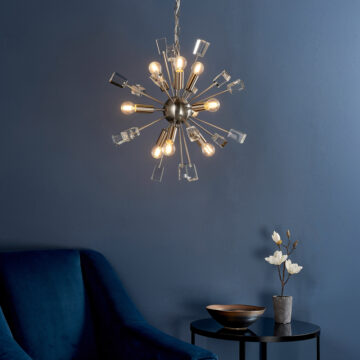 Silver Miro 9 Pendant Light | Nickel