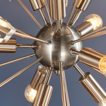 Silver Miro 9 Pendant Light | Nickel