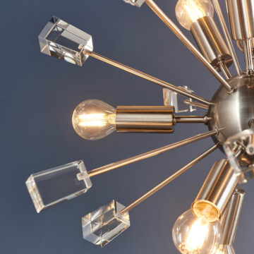 Silver Miro 9 Pendant Light | Nickel