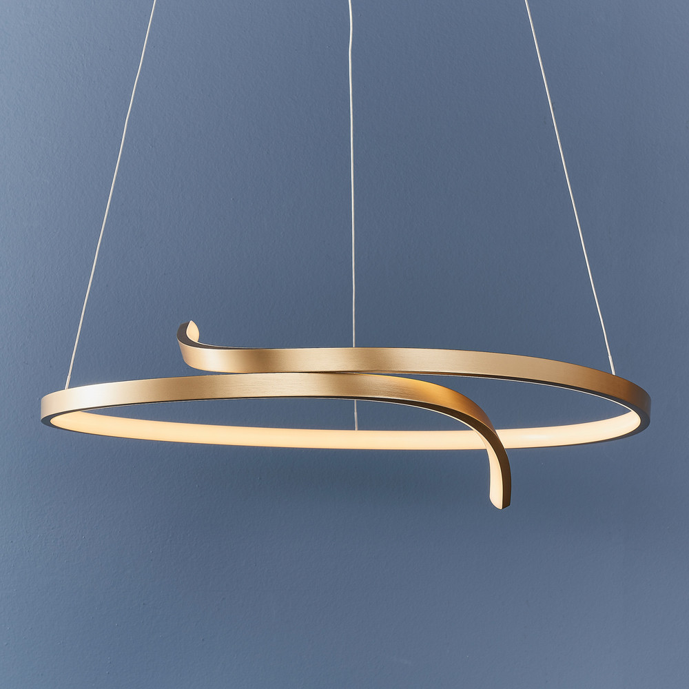Rase Pendant Light | Brushed Gold