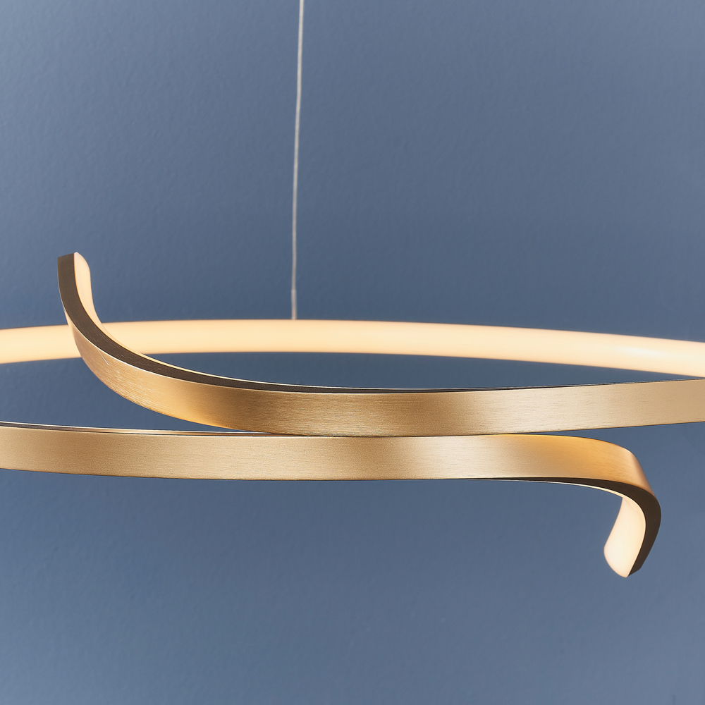 Rase Pendant Light | Brushed Gold