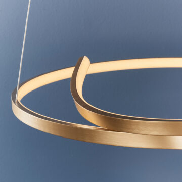 Rase Pendant Light | Brushed Gold