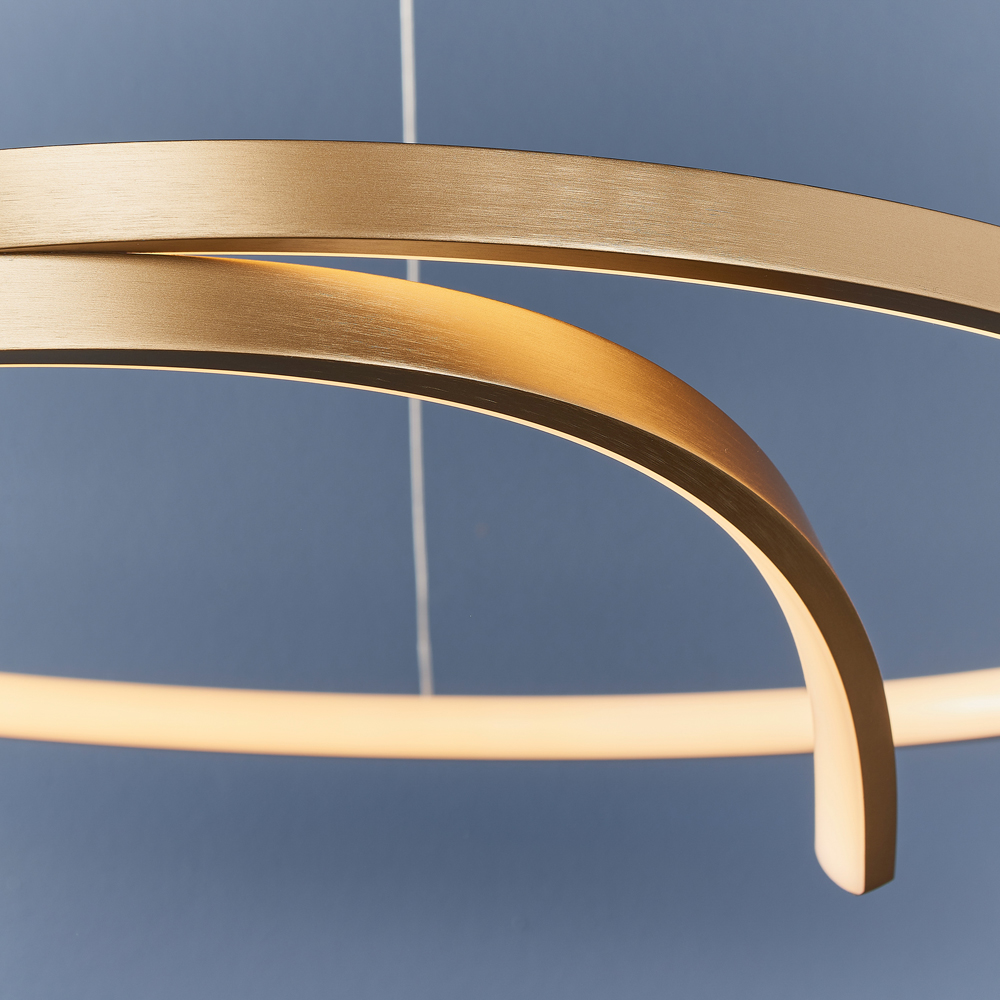 Rase Pendant Light | Brushed Gold