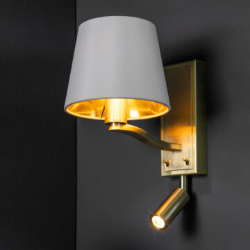 Harvey Wall Light | Brushed Gold 285mm
