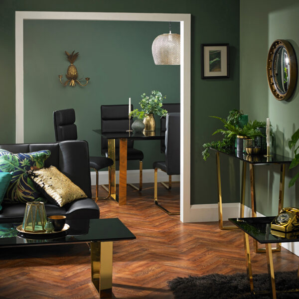Black Euston Lamp Table | Self Assembly