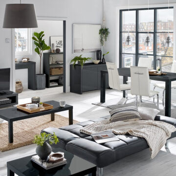 Broadway Charcoal Grey Bookcase