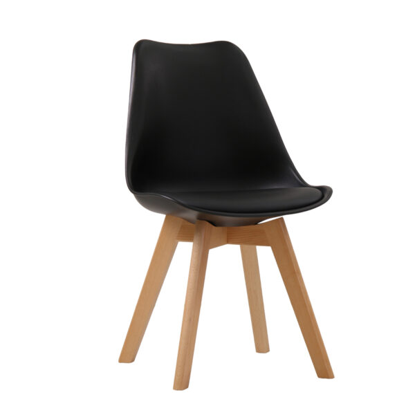 Leah Chair | Black | Pair | Self Assembly