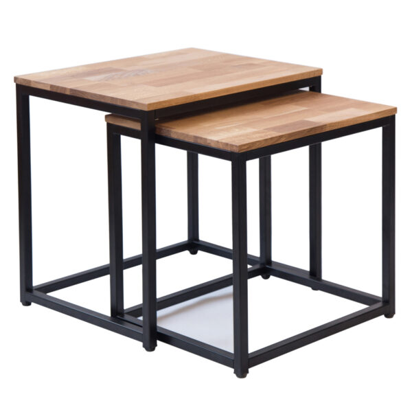 Oak Nest of Tables | Hardwood & Painted Nest of Tables | Oak World
