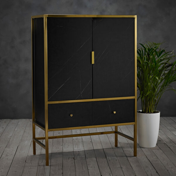 Monaco Drinks Cabinet | Black
