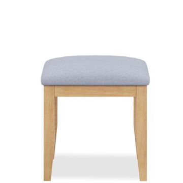 Aruba Oak Stool | Grey Seat