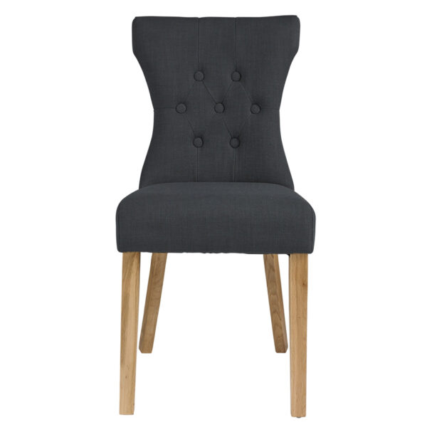 Naples Dining Chair | Grey | Pair | Self Assembly