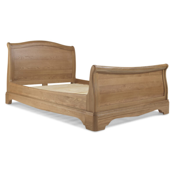 Catania Double Sleigh Bed | Oak