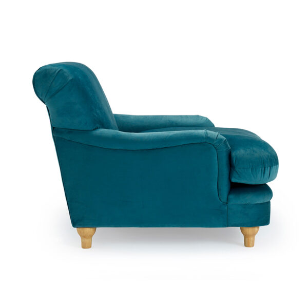 Plush Chair | Peacock Blue