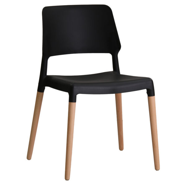 Riva Chair | Black | Pair | Self Assembly