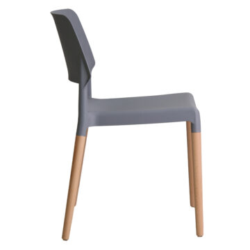 Riva Pair of Grey Dining Chairs
